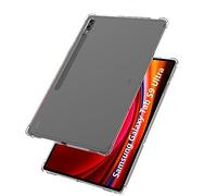 GEJEFA Coque pour Samsung Galaxy Tab S9 Ultra, Flexible Anti-Rayures Silicone TPU Coque avec Coins renforcés pour Samsung Galaxy Tab S9 Ultra, Transparent