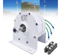 GEJLELDS Alternateur triphasé 12000W, générateur de Moteur électrique à Aimant Permanent sans engrenage Domestique à Basse Vitesse pour éolienne Horizontale Verticale,24V