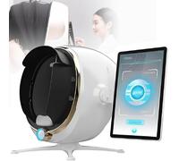 GEJLELDS Analyseur de Peau du Visage, analyseur de Soins de la Peau avec écran LCD, détecteur de Peau, 8 Analyses spectrales, 14 indicateurs détectables, Stockage Cloud,White-13.3in