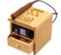 GEJLELDS Machine électrique de plissage des Bords du Cuir, Presse chauffante pour Cuir, scellage, estampage, Pliage, rainurage, rainurage à Chaud pour Sacs et Ceintures,Single