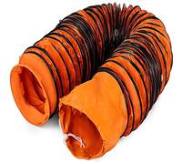 GEJLELDS Tuyau de Ventilation Isolant Thermique et Silencieux, Gaine PVC Isolée pour Climatisation, Ventilateur Extracteur,5M-diam:200mm