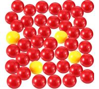 Gejoy 42 pi ces de billes de rechange pour jeu, 2 jeux de billes de rechange compatibles avec Hungry Hungry Hippos, 38 billes rouges et 4 billes