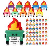 Gejoy Lot de 25 mini bennes en caoutchouc positives pour cacher ses beaux cadeaux, décorations et encouragement, cadeaux de motivation pour collègues, employés et enseignants