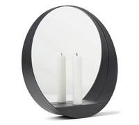 Gejst Glim Miroir/ Bougeoir Rond Noir