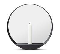 Gejst Miroir/Bougeoir Glim Ø28 cm Noir