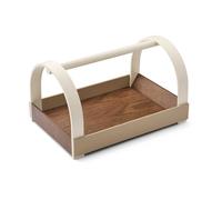 Gejst Plateau Kydo avec poignées 40.5x27x23.5 cm Chêne foncé - beige white