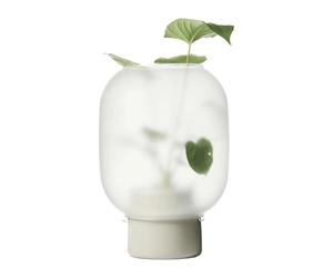 Gejst Pot en verre givré Nebl Ø26 cm Gris