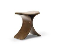 Gejst Tabouret Luno 48x28x72 cm Chêne foncé-beige foncé textile