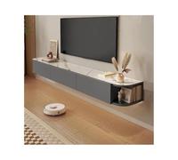GEK208130 Accueil Centre de Divertissement Flottant, étagère de Meuble TV Flottante avec Rangement dissimulé et Ouvert Cabinet(180x26x20m)
