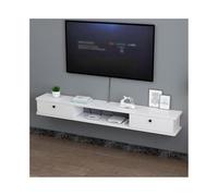 GEK208130 Accueil Étagère Murale for téléviseur, Console multimédia 63 Pouces, Centre de Divertissement sous téléviseur for Salon et Chambre à Coucher Cabinet