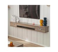 GEK208130 Accueil Étagère TV Flottante, Meuble TV Mural, étagères flottantes avec Porte, Console multimédia de Divertissement Cabinet(Grand)