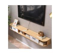 GEK208130 Accueil Meuble de Rangement Mural for Console multimédia, idéal for Ranger sous la télévision, Centre de Divertissement, Salon, Chambre à Coucher Cabinet(Natural)