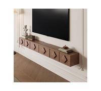 GEK208130 Accueil Meuble TV Flottant Antique for Salon, Petit Appartement, Meuble TV Flottant Minimaliste Cabinet(Bruin,120x24x20cm)