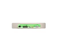 GEK208130 Accueil Meuble TV Flottant avec éclairage LED, étagères TV murales avec 1 étagère Ouverte Cabinet(Blanc)