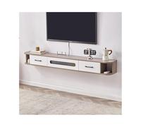 GEK208130 Accueil Meuble TV Flottant avec Rangement for Salon, Console multimédia TV, Centre de Divertissement Mural Cabinet(Grigio)
