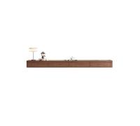 GEK208130 Accueil Meuble TV Flottant, Centre de Divertissement Mural avec 2 tiroirs, Console multimédia Cabinet(Bruin,180x24x20cm)
