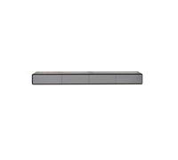 GEK208130 Accueil Meuble TV Flottant, Console TV, étagère Flottante avec tiroirs for Salon, Salle à Manger, Chambre à Coucher Cabinet(Black and Grey)