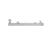GEK208130 Accueil Meuble TV Flottant Étagères TV murales avec Porte Console multimédia TV Meuble TV Flottant Cabinet(Blanc,200x24x20cm)