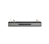 GEK208130 Accueil Meuble TV Mural Flottant avec tiroirs, Console TV sous TV, étagère multimédia Flottante Cabinet(Noir,Moyen)