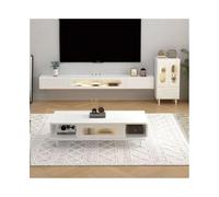GEK208130 Accueil Meuble TV Mural Flottant, étagère de Divertissement avec Portes for Salon et Chambre à Coucher Cabinet(Petit)