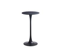 GEK208130 Accueil Table Basse Ronde Simple et décontractée, Hauteur idéale for Cocktails, Salon, fête Table de comptoir(Noir)