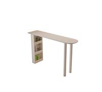 GEK208130 Accueil Table de Bar Blanche avec Rangement, îlot de Salon, Table de Cuisine Simple à Manger Table de comptoir(160 * 40 * 100cm)