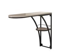 GEK208130 Accueil Table de Bar de Salon Moderne en Fer à Double Couche for Cuisine et Salle à Manger for espaces étroits Table de comptoir(Grand)