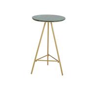 GEK208130 Accueil Table de Bar Moderne en Fer et marbre for Petits espaces Table de comptoir(Green)