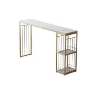 GEK208130 Accueil Table de Bar Simple en marbre, Table Haute Moderne à Longue cloison Table de comptoir(120 * 40 * 105)