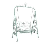 GEK208130 Banc Exterieur Chaise pivotante d'extérieur Rustique Vintage en Fer for Jardin, Balcon, Patio, décoration Suspendue, Double Bascule Banc de Jardin