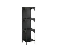 GEK208130 Bibliotheque Livre Petite bibliothèque créative, étagère de Rangement d'angle, Armoire Murale étroite, Armoire de Rangement en Fer, bibliothèque d'angle Bibliothèque(Noir,L)