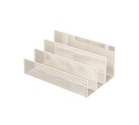 GEK208130 Bureau Organisateurs de fichiers Bureau, Support Magazines en métal, étagère for, trieur à 3 emplacements, organisateurs Rack Organiseur