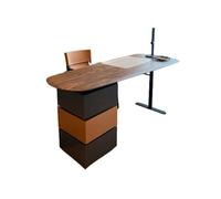 GEK208130 Bureau simple en bois massif léger luxueux moderne simple salon haut de gamme bureau d'écriture design minimaliste bureau sous-écriture (180 x 65 x 75 cm)