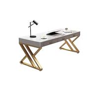 GEK208130 Bureau simple en dalle de roche moderne pour PC, bureau simple, bureau d'étude, bureau d'étude, bureau d'écriture, établi pour PC, table d'écriture (80 x 75 x 50 cm)