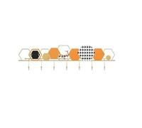 GEK208130 Crochet pour Manteau et Chapeau Porte-Manteau Mural décoratif d'entrée, Crochets de Suspension créatifs for Manteaux, Sacs, clés, Foulards Crochets(Grand)