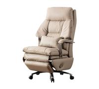 GEK208130 Fauteuil de Bureau Chaise de Bureau Haut de Gamme inclinable en Cuir véritable Chaise de Bureau