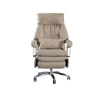 GEK208130 Fauteuil de Bureau Fauteuil de Bureau électrique de Massage avec inclinable en Cuir véritable for Une Assise Confortable et prolongée à la Maison Chaise de Bureau