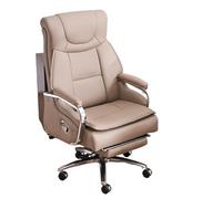 GEK208130 Fauteuil de Bureau Fauteuil de Bureau en Cuir de Luxe avec Massage et Inclinaison for Bureau exécutif à Domicile, Assise Confortable Pendant de Longues périodes Chaise de Bureau