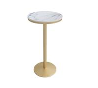 GEK208130 Home Table de bar ronde en marbre, table de cocktail pour intérieur et extérieur, caravanes, patios, restauration, fêtes, événements commerciaux, table de comptoir (petit)
