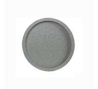 GEK208130 Jardin Bac de Drainage for Pot de Fleurs, Soucoupe Imitation marbre, bac d'égouttement Rond for jardinière d'intérieur ou d'extérieur Plantes en Pot(Grigio,XS)