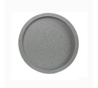 GEK208130 Jardin Bac de Drainage Rond et Moderne for Plantes, Soucoupe en résine synthétique for Pot de Fleurs, idéal for Le Salon ou Le Balcon Plantes en Pot(Grigio,Grand)