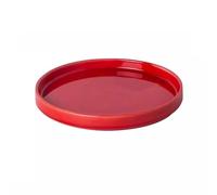GEK208130 Jardin Bac d'égouttage for Plantes de Jardin, Soucoupe Ronde for Pot de Fleurs, for Salon, Balcon, terrasse Plantes en Pot(Red,Moyen)