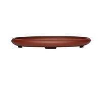 GEK208130 Jardin Grande Soucoupe en Argile et Sable Violet, Pot de Fleurs elliptique en Palette for intérieur et extérieur Plantes en Pot(XL)