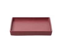 GEK208130 Jardin Grande Soucoupe en céramique for Plantes, bac à Fleurs carré for l'intérieur et l'extérieur Plantes en Pot(Red,XXL)