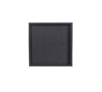 GEK208130 Jardin Plateau d'arrosage for Plantes en Imitation Ciment, bac d'égouttement carré for jardinière intérieure et extérieure Plantes en Pot(Noir,3XL)