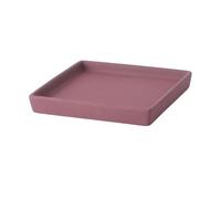 GEK208130 Jardin Plateau d'égouttage for Plantes de Jardin, Soucoupe carrée en céramique for Pot de Fleurs, for Salon, Balcon, terrasse Plantes en Pot(Red)