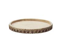 GEK208130 Jardin Plateau d'égouttage Rond en Imitation rotin for Pots de Fleurs, for Jardin, terrasse, Maison Plantes en Pot(Petit)