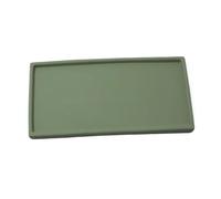 GEK208130 Jardin Plateaux d'arrosage for Plantes en céramique, for Salon, Balcon, rectangulaires, soucoupes for Pots de Fleurs Plantes en Pot(Green,Grand)