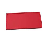 GEK208130 Jardin Plateaux d'arrosage for Plantes en céramique, for Salon, Balcon, rectangulaires, soucoupes for Pots de Fleurs Plantes en Pot(Red,Petit)