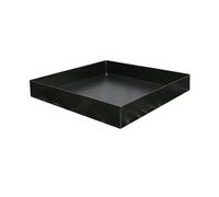 GEK208130 Jardin Plateaux d'égouttage carrés for Plantes domestiques, Soucoupe en Fer émaillé cuit for Pot de Fleurs, for Salon, Balcon Plantes en Pot(Moyen)